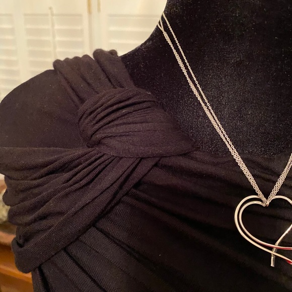 Bailey 44 Black Draped Top 🇺🇸 Small - Picture 7 of 16